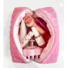 Trousse beauté upcycling rose