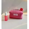 Trousse beauté upcycling rose