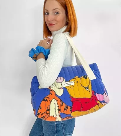 Pack - Sac Winnie matelassé avec chouchou assorti