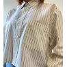 Pack - Chemise Papi crème avec chouchou assorti