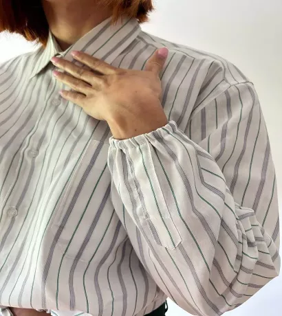 Pack - Chemise Papi lien à nouer avec pince cheveux assorti