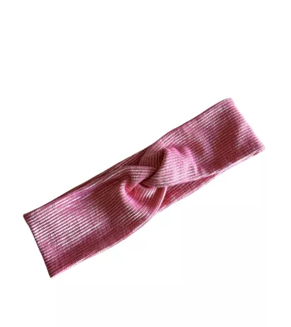 Pack - Trousse beauté upcycling rose avec headband assorti