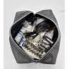 Trousse beauté upcycling glitter