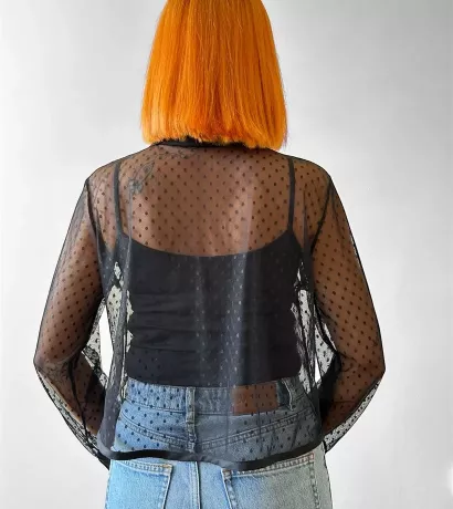 Chemise en voile de plumetis