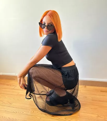 Jupe en voile de plumetis