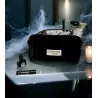 Trousse beauté upcyclée velours noir - Halloween