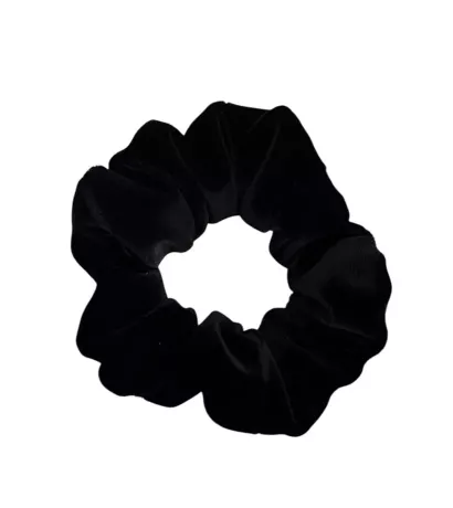 Pack - Trousse beauté upcyclée velours noir avec chouchou assorti