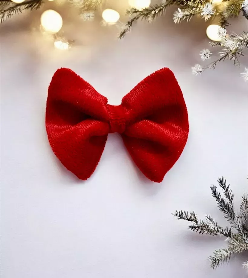 Pince à cheveux Velours de Noël