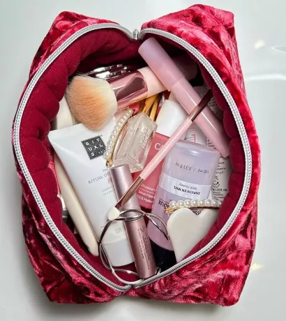 Pack - Trousse beauté Velours d'amour avec headband assorti