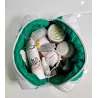 Trousse beauté Green Love & cotons