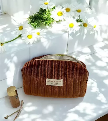 Trousse beauté upcycling Chocolate beauty