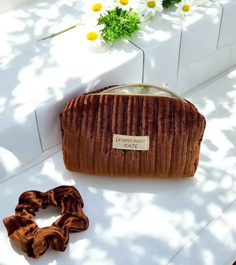 Pack - Trousse beauté Chocolate beauty avec chouchou assorti