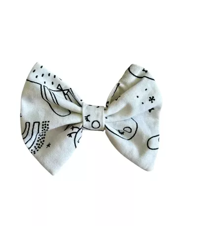 Barrettes petits nœuds en chutes de tissus